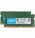 Crucial - DDR4 - kit - 8 GB: 2 x 4 GB - SO-DIMM 260-pin - 2400 MHz / PC4-19200 - unbuffered