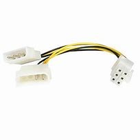 VCOM - power adapter - 6 pin PCIe power to 4 pin internal power - 6 in