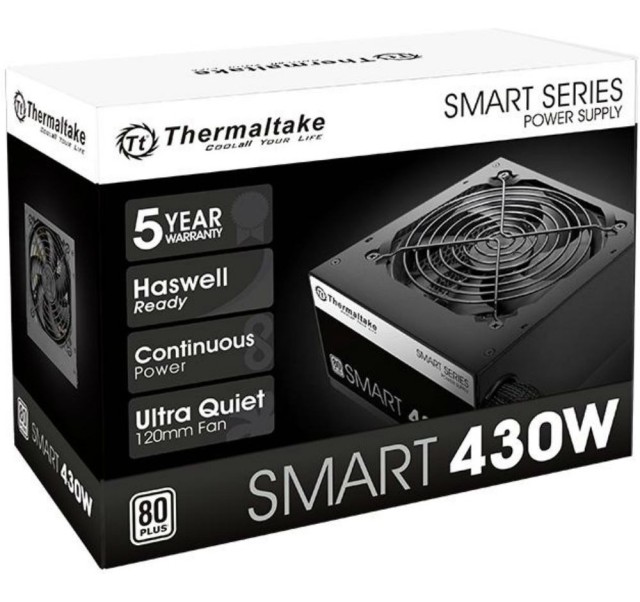 Thermaltake SMART SP-430AH2NKW - power supply - 430 Watt