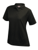 Ladies Short Sleeve Perf. Polo - Black