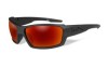 Polarized Red Mirror - Matte Black