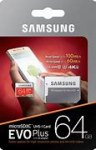 Samsung EVO Plus MB-MC64KA - flash memory card - 64 GB - microSDXC UHS-I